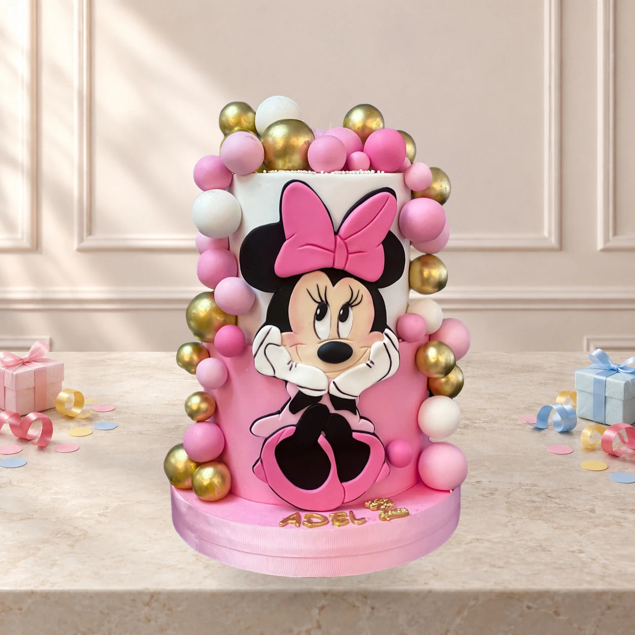 Minnie Mouse ve Balonlar Pasta