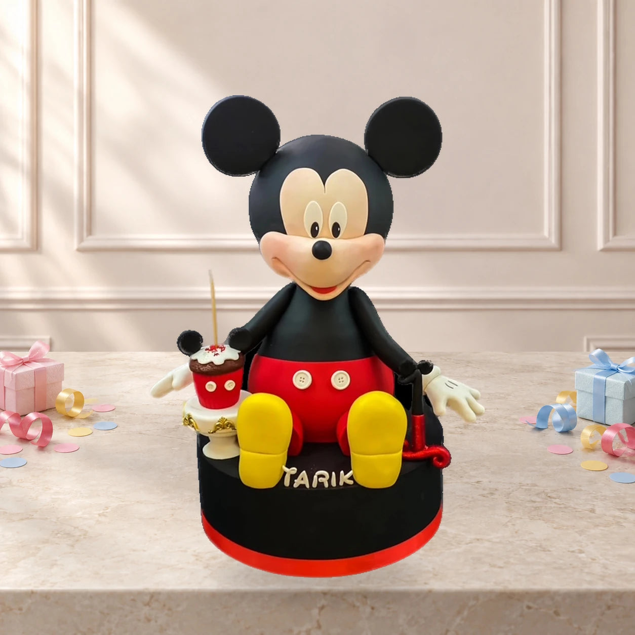 Üç Boyutlu Mickey Mouse Pasta