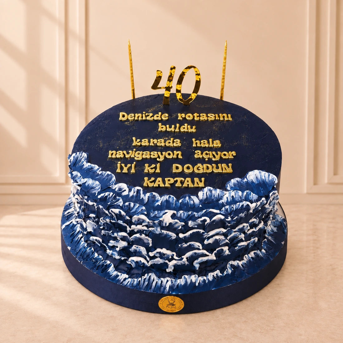 Kaptan ve Deniz Temalı Doğum Günü Pastası
